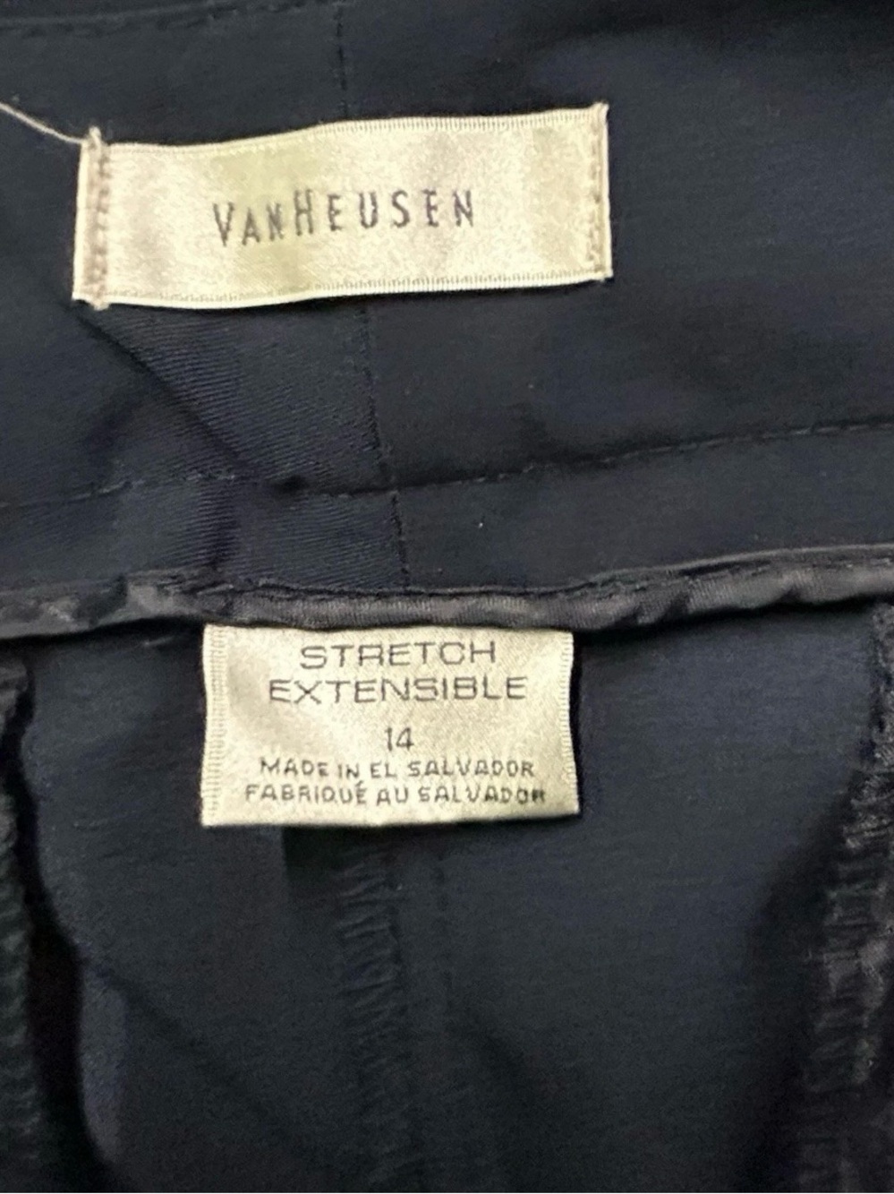 Women’s Van Heusen Black Stretch Dress Pants Size 14 - Picture 4 of 4